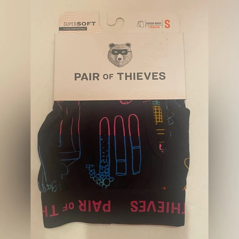 Pair of Thieves Men's Boxer Underwear Lot of 3‎ Pairs Size Small